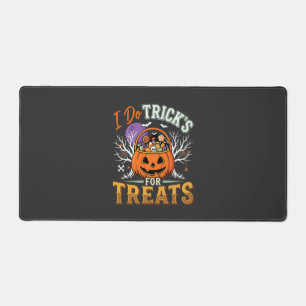 Halloween Ich mache Tricks für Süßigkeiten Kürbis Schreibtischunterlage