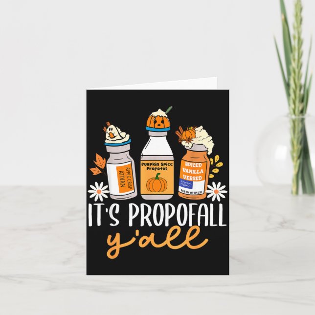 Halloween Icu Nurse Its Profall Y'all Crna Icu Fal Karte (Vorderseite)