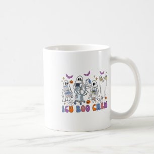 Halloween Icu Nurse Retro Icu Boo Crew Boo Ghosts Kaffeetasse