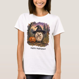 Halloween Igel Hexe T-Shirt