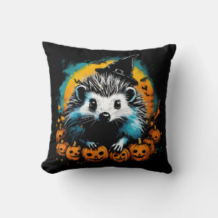 Halloween Igel und Kürbisse süß Kissen