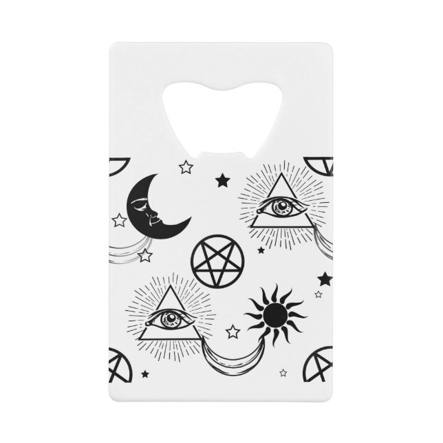 halloween illuminatauge geldbeutel flaschenöffner (Vorderseite)