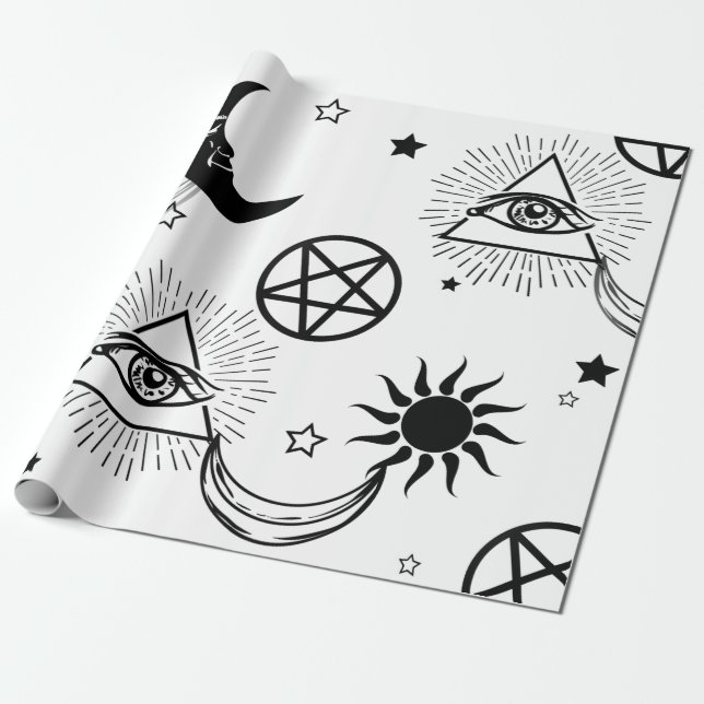 halloween illuminatauge geschenkpapier (Ungerollt)