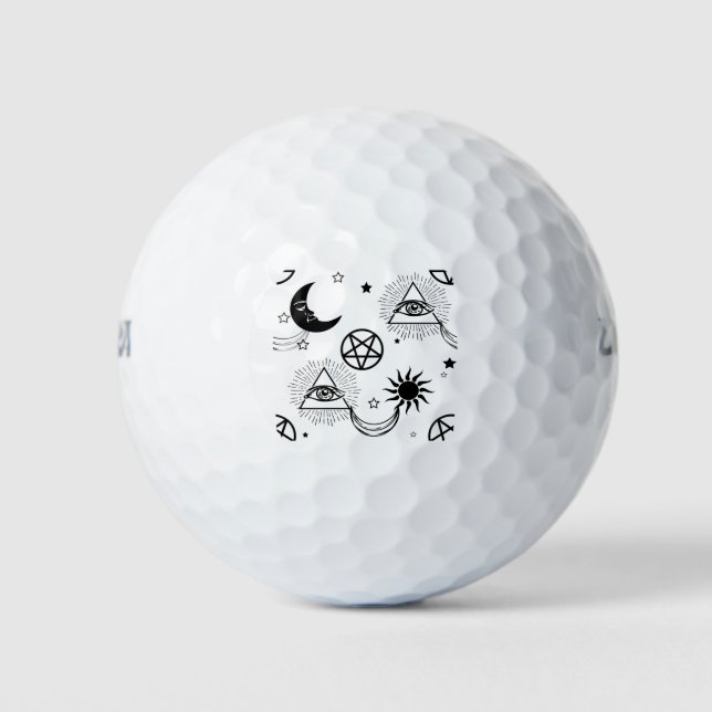 halloween illuminatauge golfball (Vorderseite)