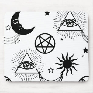 halloween illuminati auge mousepad