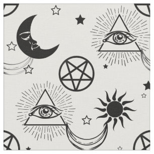 Halloween Illuminati Auge Stoff