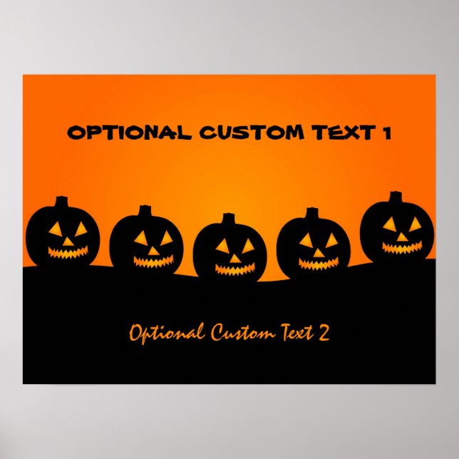 Halloween Illustration benutzerdefiniertes Poster (Vorne)