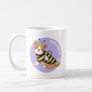 Halloween-Illustration: Boo-Woof (Welsh Corgi) Kaffeetasse