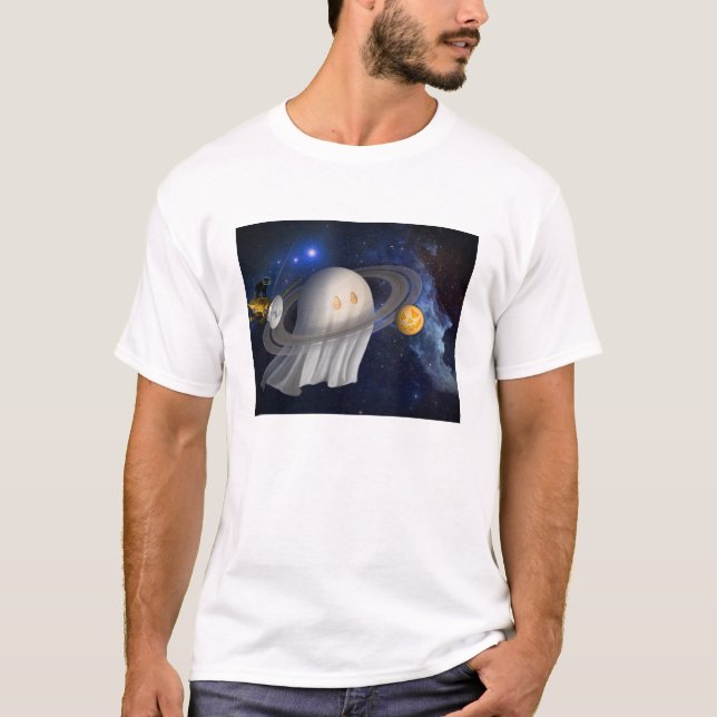 Halloween-Illustration eines Künstlers T-Shirt (Vorderseite)
