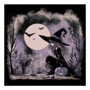Halloween-Illustration Poster