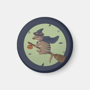 Halloween-Illustration: Zauberer Numbat Magnet