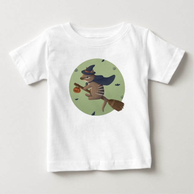 Halloween-Illustration: Zauberzahl Baby T-shirt (Vorderseite)