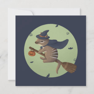 Halloween-Illustration: Zauberzahl Einladung