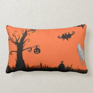 Halloween-Illustrationlumbar-Kissen Lendenkissen