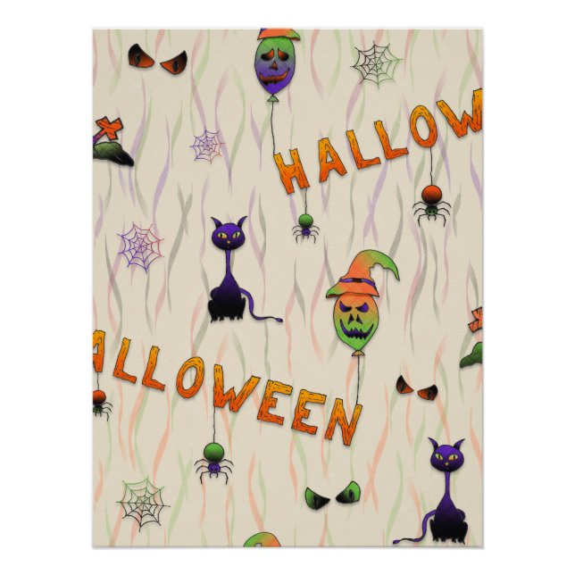 Halloween Illustrations Poster (Vorderseite)