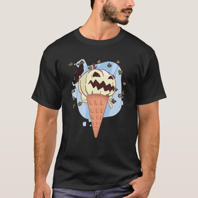 Halloween im August Funny Spooky Pumpkin Summer II T-Shirt (Vorderseite)