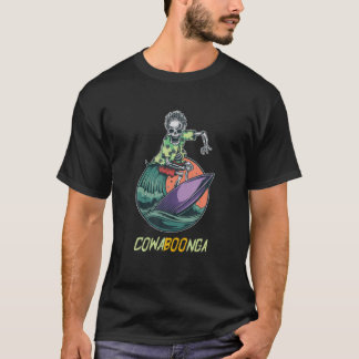 Halloween im August Funny Surfing Cowaboonga T-Shirt