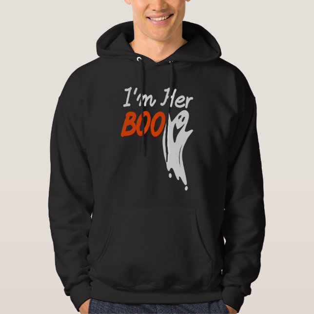 Halloween I'm Her Boo I'm His Witch Matching Coupl Hoodie (Vorderseite)