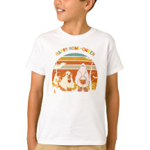 Halloween im Stil der 70er Jahre - ein Kind und se