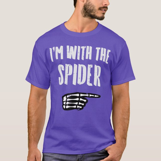 Halloween Im with Spider Funny Match Costume Men W T-Shirt (Vorderseite)