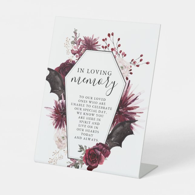 Halloween im Zeichen des liebenden Gedächtnisses Sockelschild (Vorderseite)