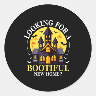 Halloween Immobilienmakler Lustiger Realtor Bootif Runder Aufkleber