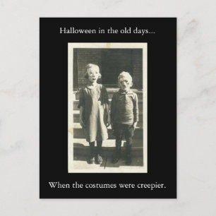 Halloween in alten Zeiten... Postkarte