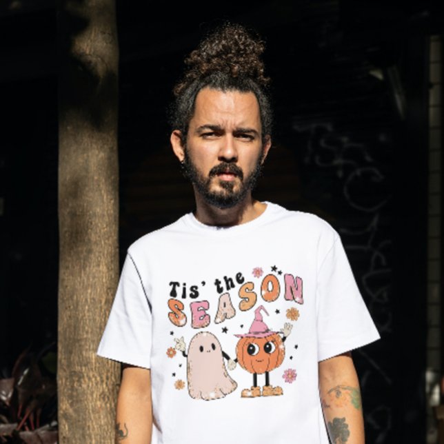 HALLOWEEN IN DER SAISON GHOST & PUMPKIN T-Shirt (Von Creator hochgeladen)