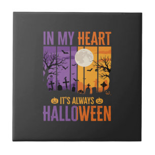 Halloween In My Heart Gruseliger Friedhof Fliese