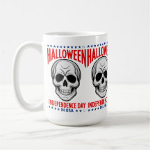 Halloween Independence Day mit Skull