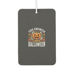 Halloween-Ingenieur-Kürbis-Vektor Autolufterfrischer
