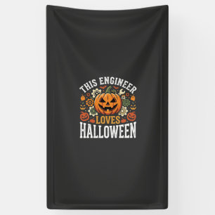 Halloween-Ingenieur-Kürbis-Vektor Banner
