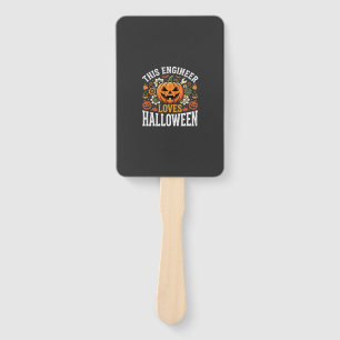 Halloween-Ingenieur-Kürbis-Vektor Fächer