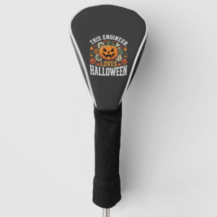 Halloween-Ingenieur-Kürbis-Vektor Golf Headcover