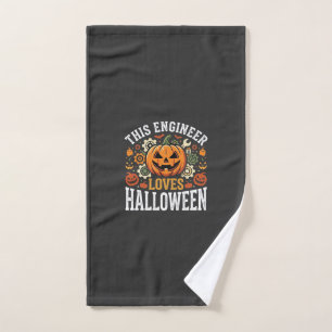 Halloween-Ingenieur-Kürbis-Vektor Handtuch