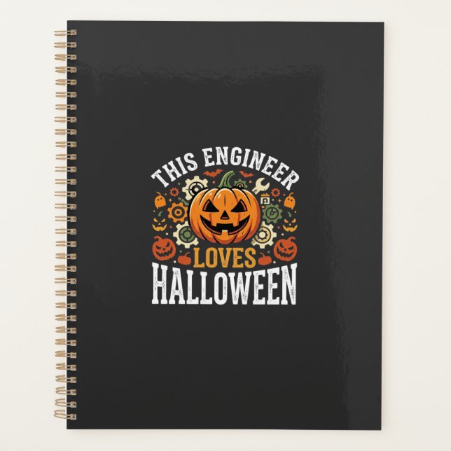 Halloween-Ingenieur-Kürbis-Vektor Planer (Vorderseite)