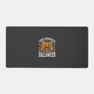 Halloween-Ingenieur-Kürbis-Vektor Schreibtischunterlage