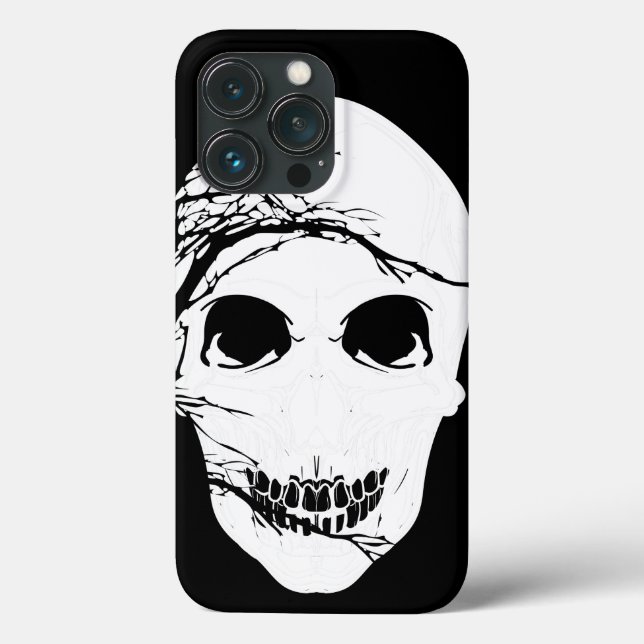 Halloween Inspiried Skull Case-Mate iPhone Hülle (Rückseite)