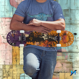 Halloween Inspiriert und kühl fett Sunburst Graffi Skateboard