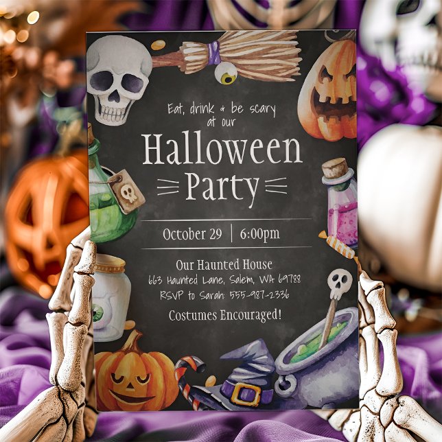 Halloween Invitation, Halloween Birthday Party Einladung (Von Creator hochgeladen)