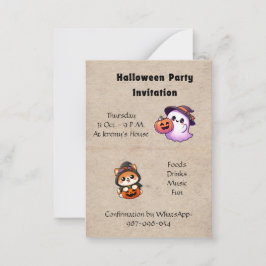 Halloween Invitation to be personalised Mitteilungskarte