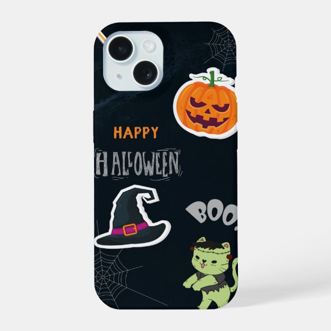Halloween iPhone 15 Hülle (Rückseite)