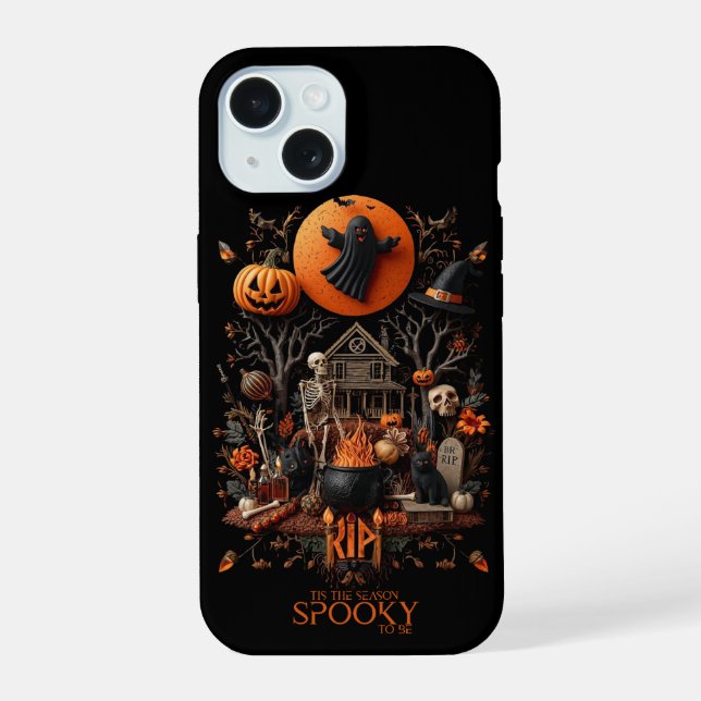 Halloween iPhone 15 Hülle (Rückseite)