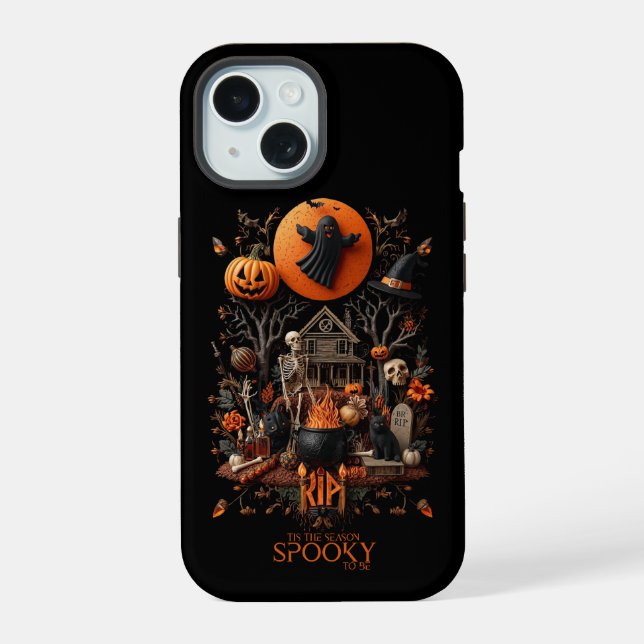 Halloween iPhone 15 Hülle (Rückseite)