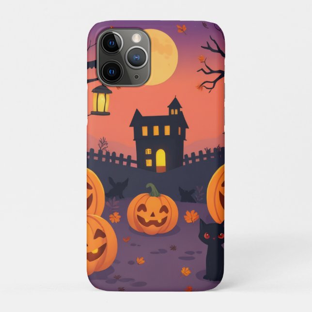 Halloween iPhone & iPad Case - Niedliche Pumpkins  (Rückseite)
