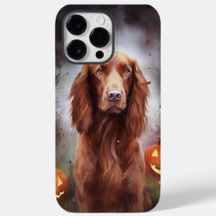 Halloween Irish Red Setter mit Pumpkins Beängstige Case-Mate iPhone 14 Pro Max Hülle