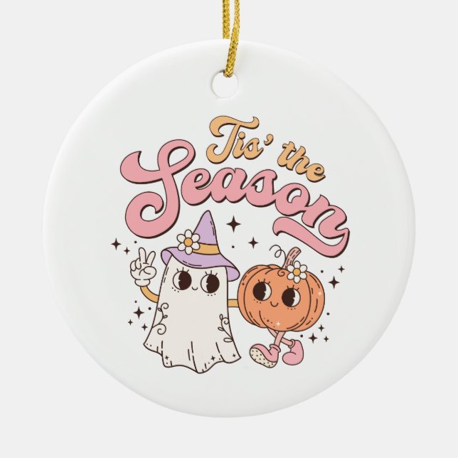 Halloween ist die Saison Keramik Ornament (Vorne)