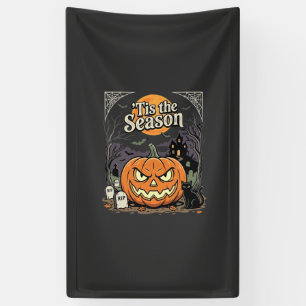 Halloween ist die Saison Kürbis-Katzen-Design_1 Banner
