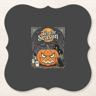 Halloween ist die Saison Kürbis Katzen Design_1 Untersetzer