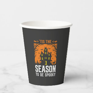 Halloween ist die Saison, um ein gruseliger Entwur Pappbecher